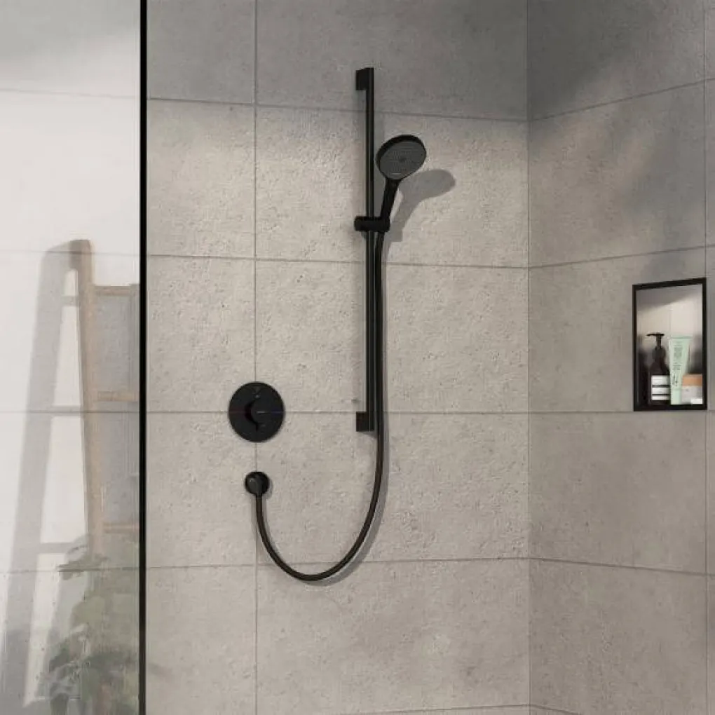 Термостат прихованого монтажу Hansgrohe ShowerSelect Comfort S на 1 функцію Matt Black (15553670)- Фото 3