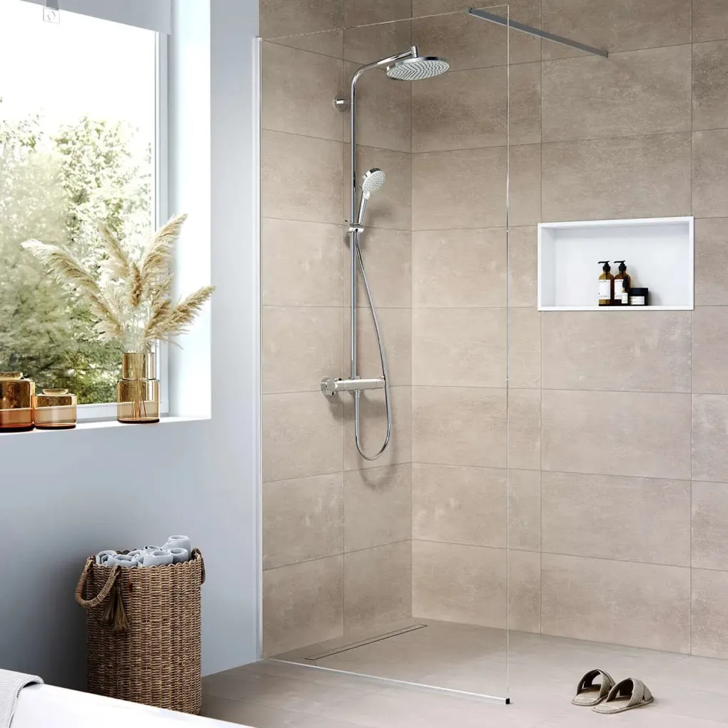 Трап для душа Hansgrohe RainDrain Compact Flat 700 мм под плитку сталь (56165000)- Фото 4