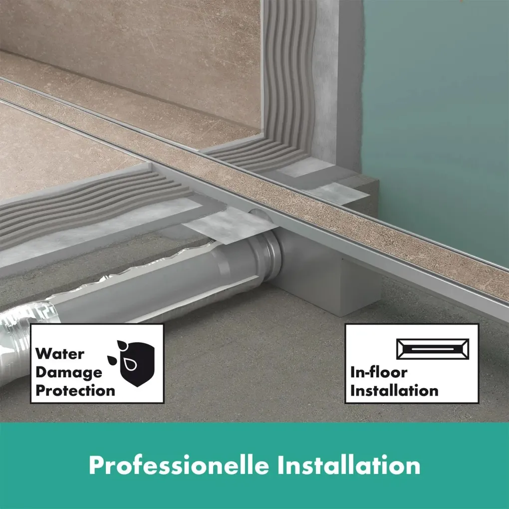 Трап для душа Hansgrohe RainDrain Compact Flat 800 мм под плитку сталь (56167000)- Фото 3