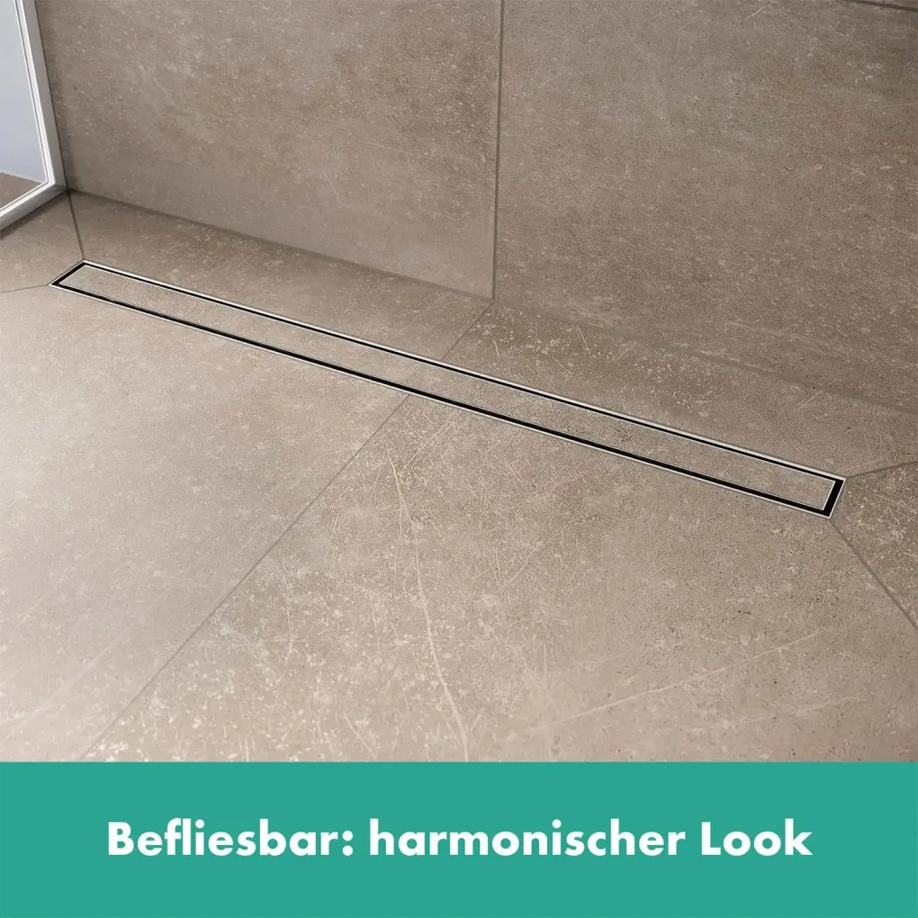 Трап для душа Hansgrohe RainDrain Compact Flat 800 мм под плитку сталь (56167000)- Фото 4