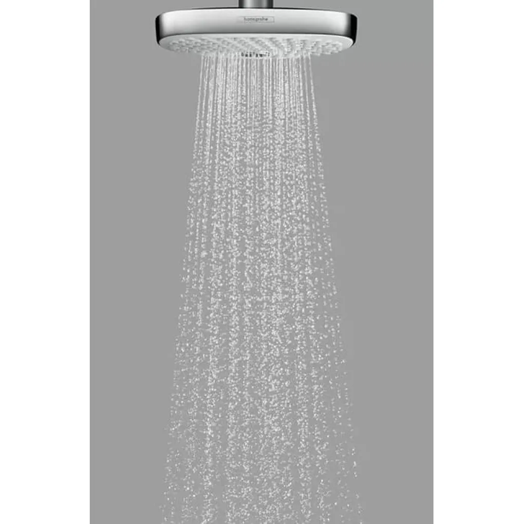Верхний душ Hansgrohe Croma Select E 180 2jet, EcoSmart 9 л/мин, хром (26528000)- Фото 3