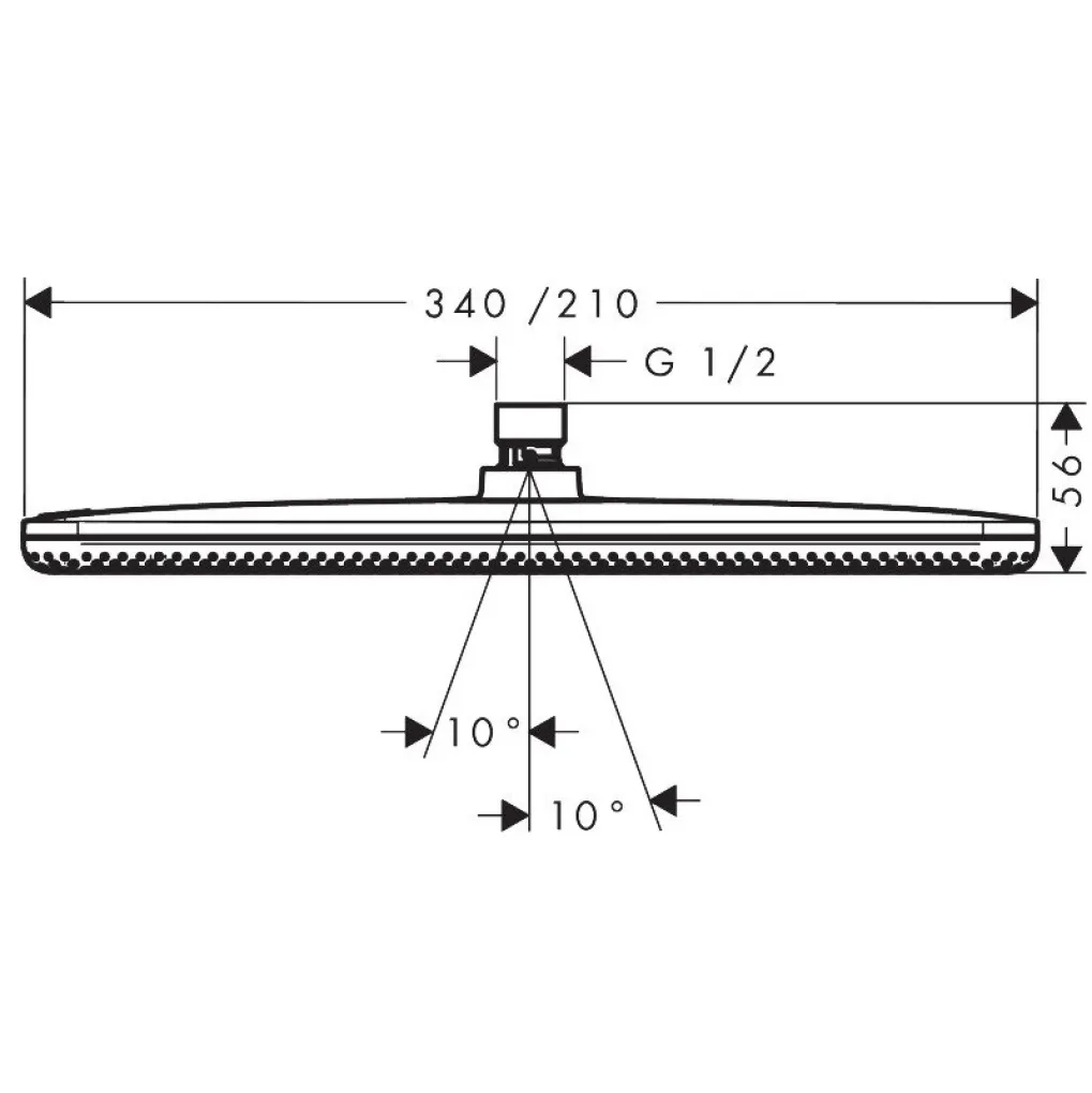 Верхний душ Hansgrohe Raindance Alive Q 340/210 1jet белый мат (24530700)- Фото 4