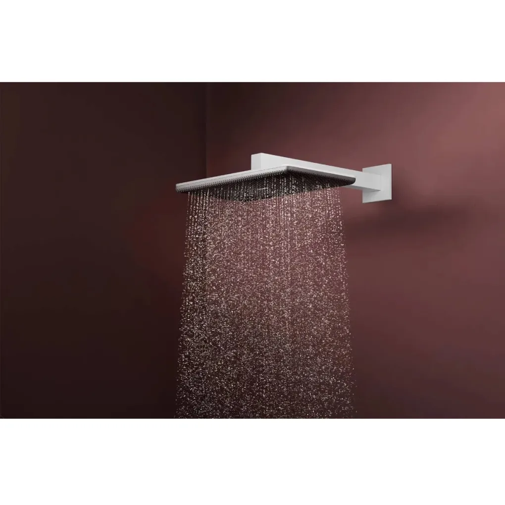 Верхній душ Hansgrohe Raindance Alive Q 340/210 1jet EcoSmart білий мат (24530700)- Фото 2
