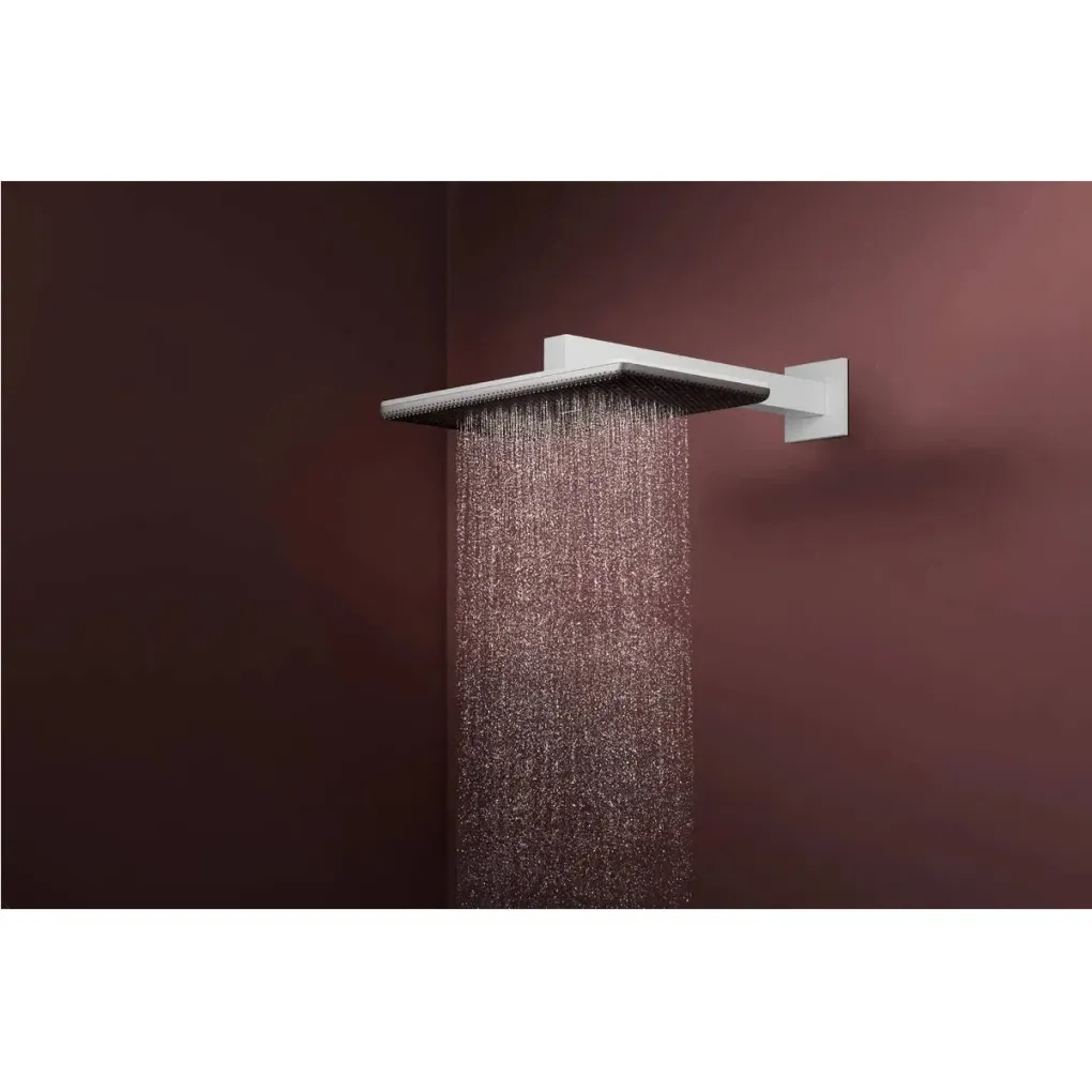 Верхній душ Hansgrohe Raindance Alive Q 340/210 1jet EcoSmart білий мат (24530700)- Фото 3