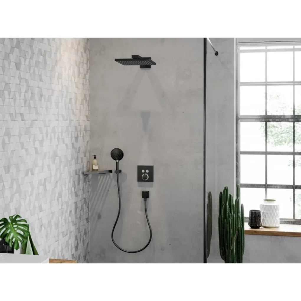 Верхній душ Hansgrohe Raindance E чорний матовий (93230670)- Фото 2