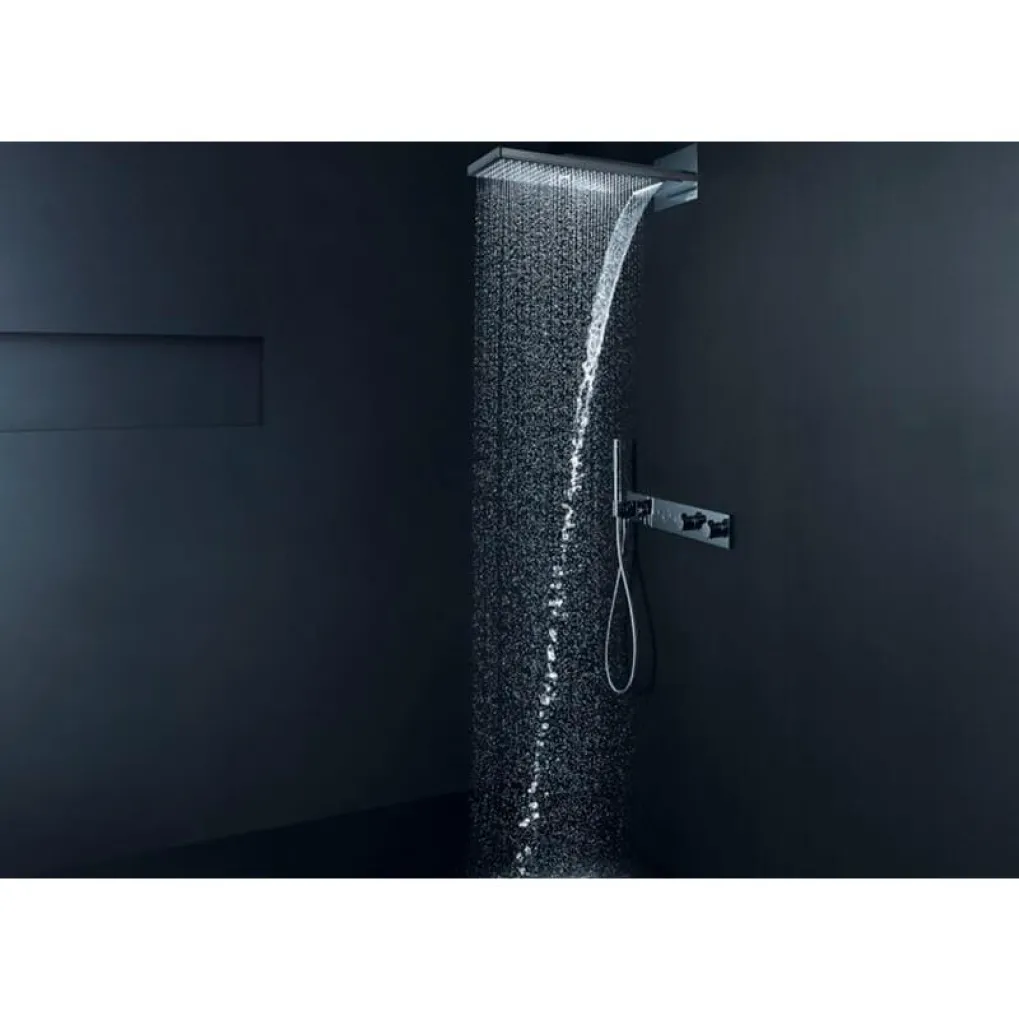 Верхній душ Hansgrohe Rainmaker Select 580х260 3jet Black/Chrome (24001600)- Фото 4