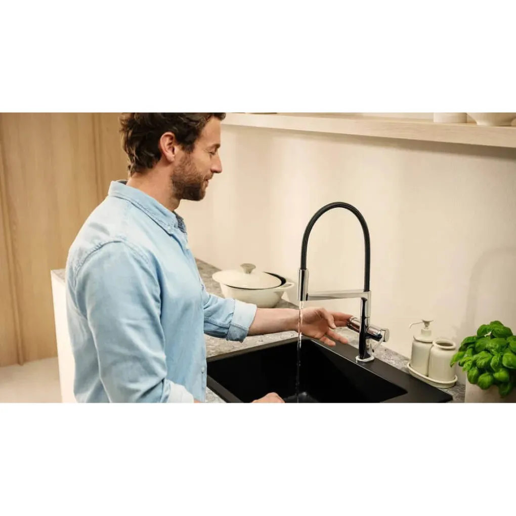 Смеситель для кухни Hansgrohe Talis Select M54 черный (72861670)- Фото 3