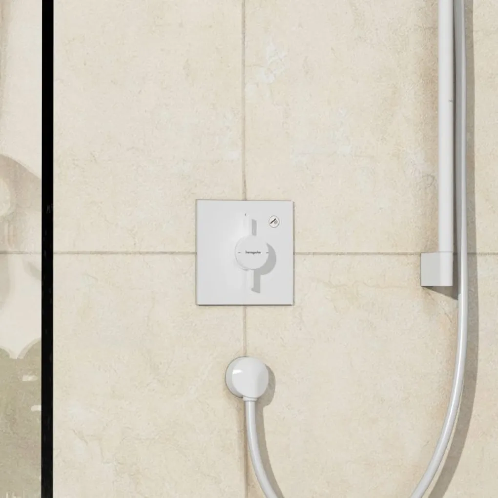 Змішувач для душу Hansgrohe DuoTurn E на 1 функцію білий матовий (75617700)- Фото 2