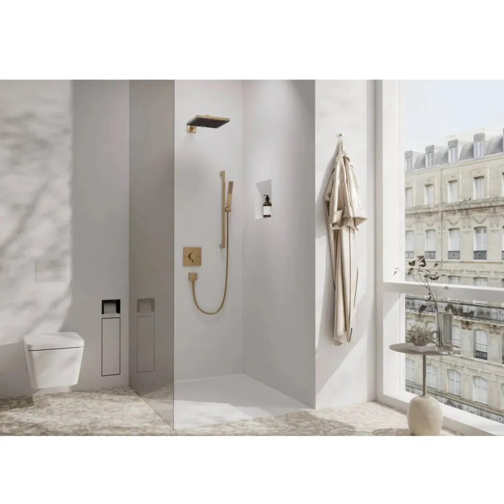 Змішувач для душу Hansgrohe DuoTurn E на 1 функцію шліфована бронза (75617140)- Фото 2