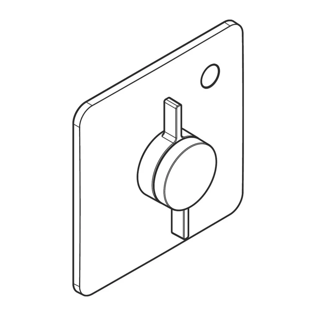 Змішувач для душу Hansgrohe DuoTurn Q на 1 функцію білий матовий (75614700)- Фото 4