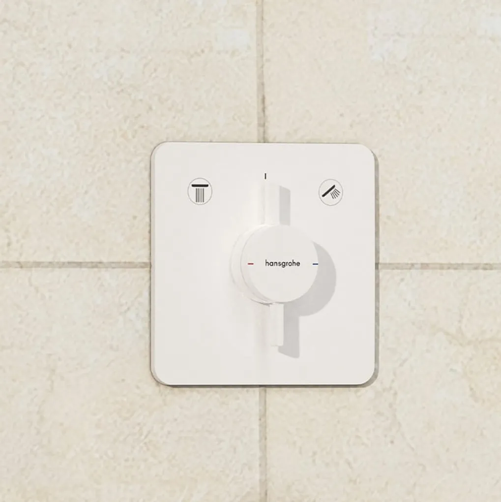Змішувач для душу Hansgrohe DuoTurn Q на 2 функції білий матовий (75414700)- Фото 2
