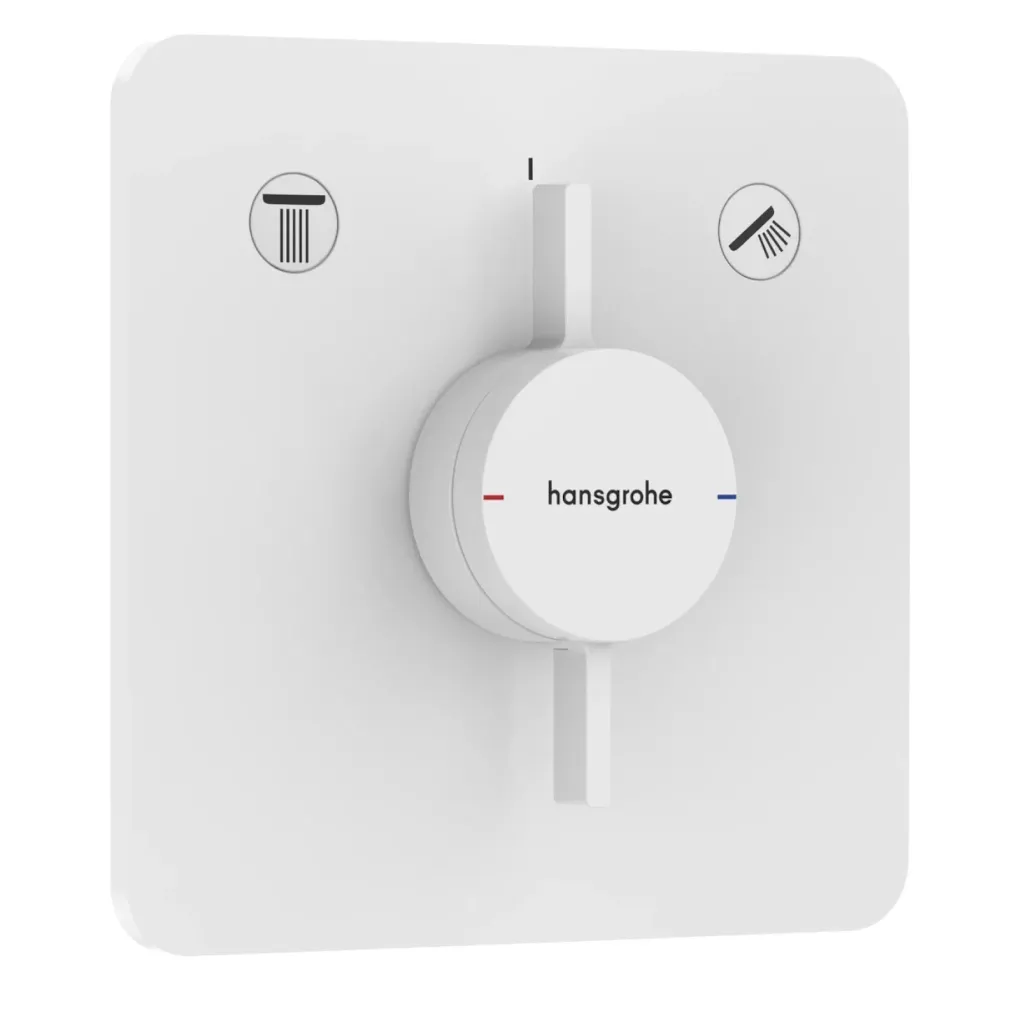 Змішувач для душу Hansgrohe DuoTurn Q на 2 функції білий матовий (75414700)- Фото 1