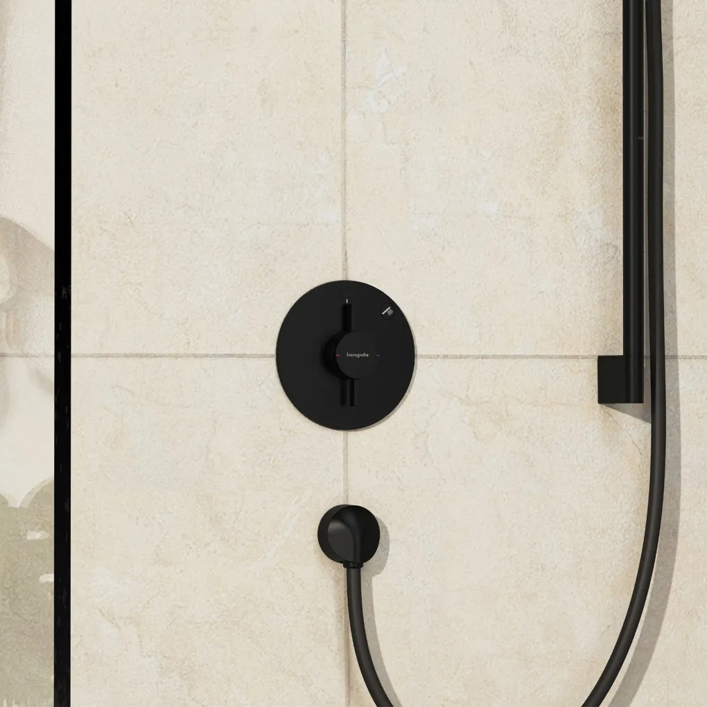Смеситель для душа Hansgrohe DuoTurn S на 1 функцию черный матовый (75618670)- Фото 3