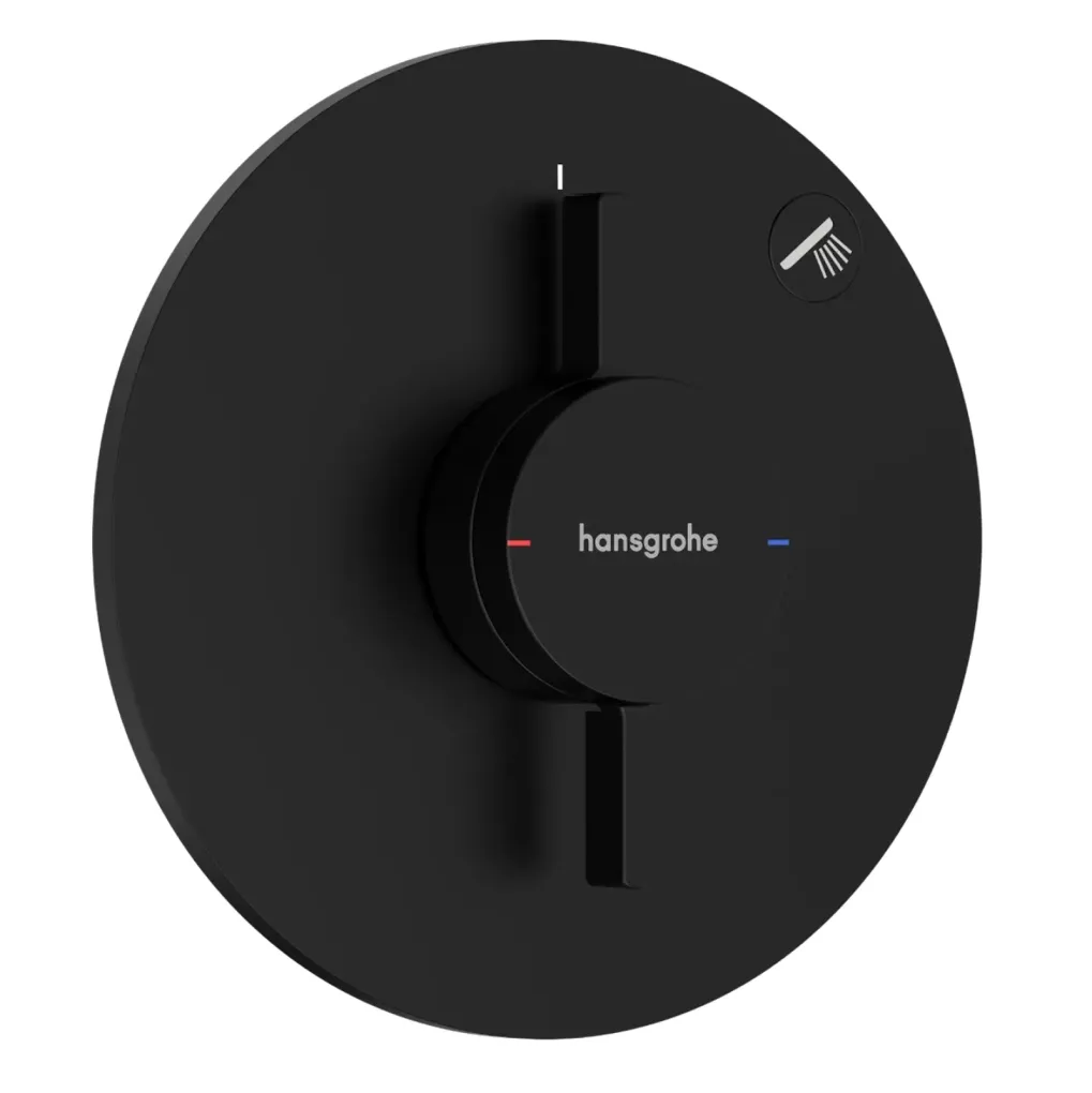 Смеситель для душа Hansgrohe DuoTurn S на 1 функцию черный матовый (75618670)- Фото 1