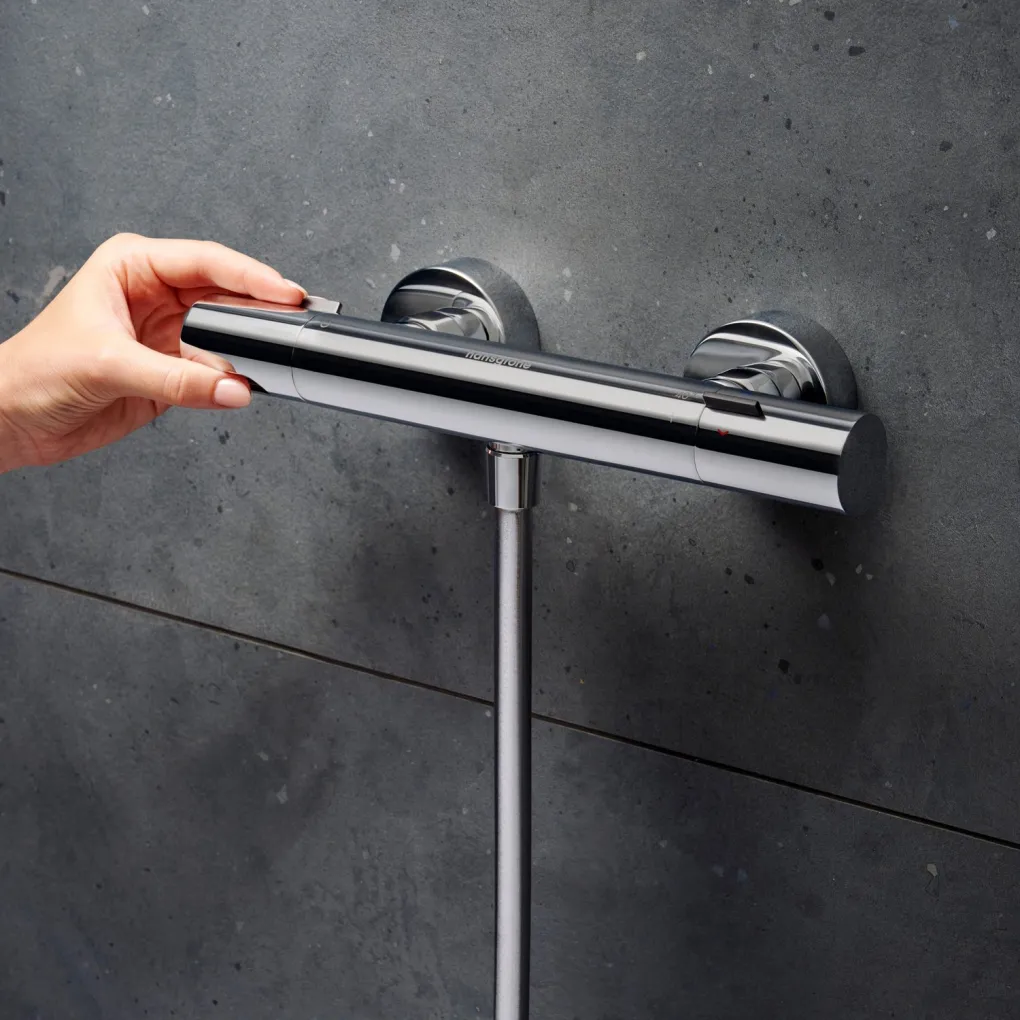Змішувач для душу Hansgrohe Ecostat Fine з термостатом хром (13324000)- Фото 2