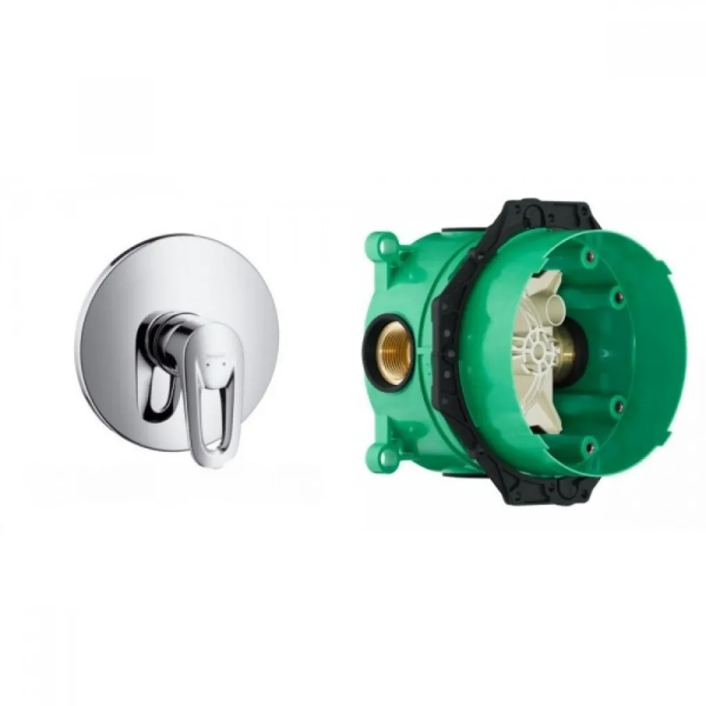 Змішувач для душу Hansgrohe Metropol E з IBOX universal прихованою частиною хром (14675090+01800180)- Фото 1