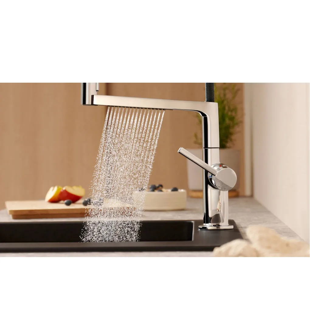 Змішувач для кухні Hansgrohe Talis Select M54 PowderSpray чорний матовий (72861340)- Фото 4