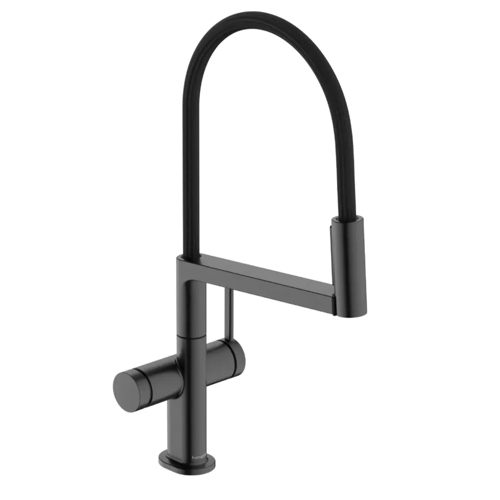 Змішувач для кухні Hansgrohe Talis Select M54 PowderSpray чорний матовий (72861340)- Фото 1