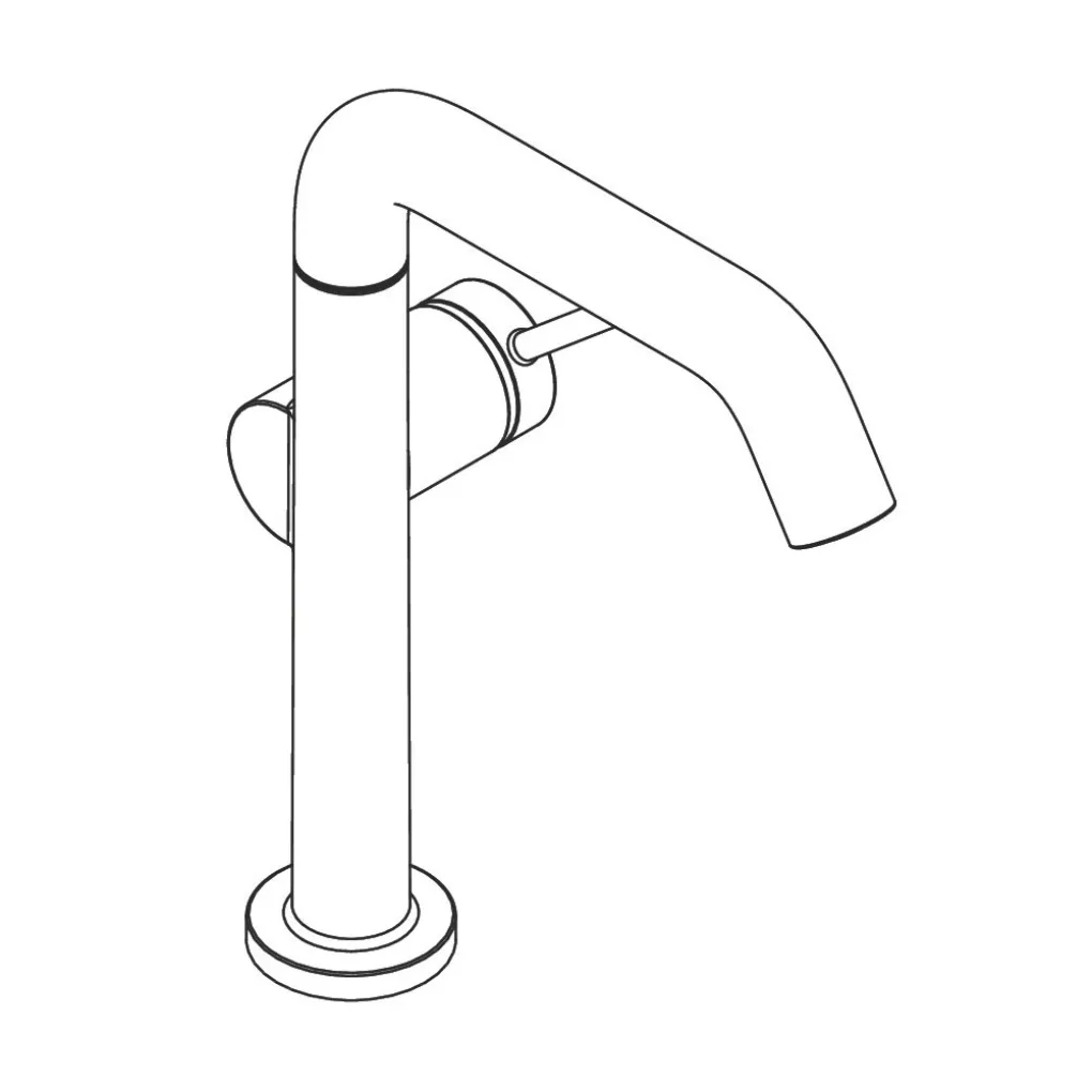 Змішувач для умивальника Hansgrohe Tecturis S CoolStart EcoSmart+ 210 зі зливним гарнітуром білий матовий (73360700)- Фото 4