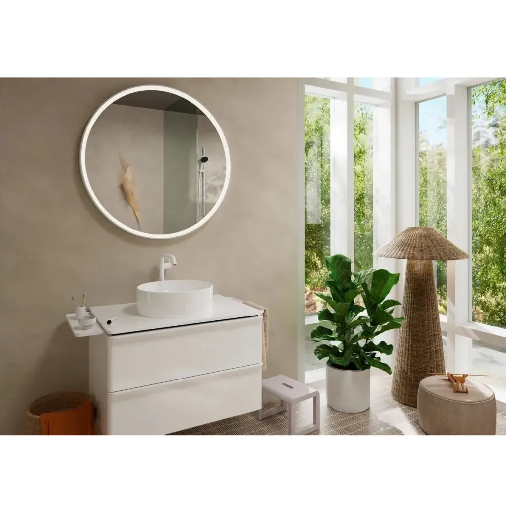 Змішувач для умивальника Hansgrohe Tecturis S CoolStart EcoSmart+ 240 без зливного набору білий матовий (73372700)- Фото 2