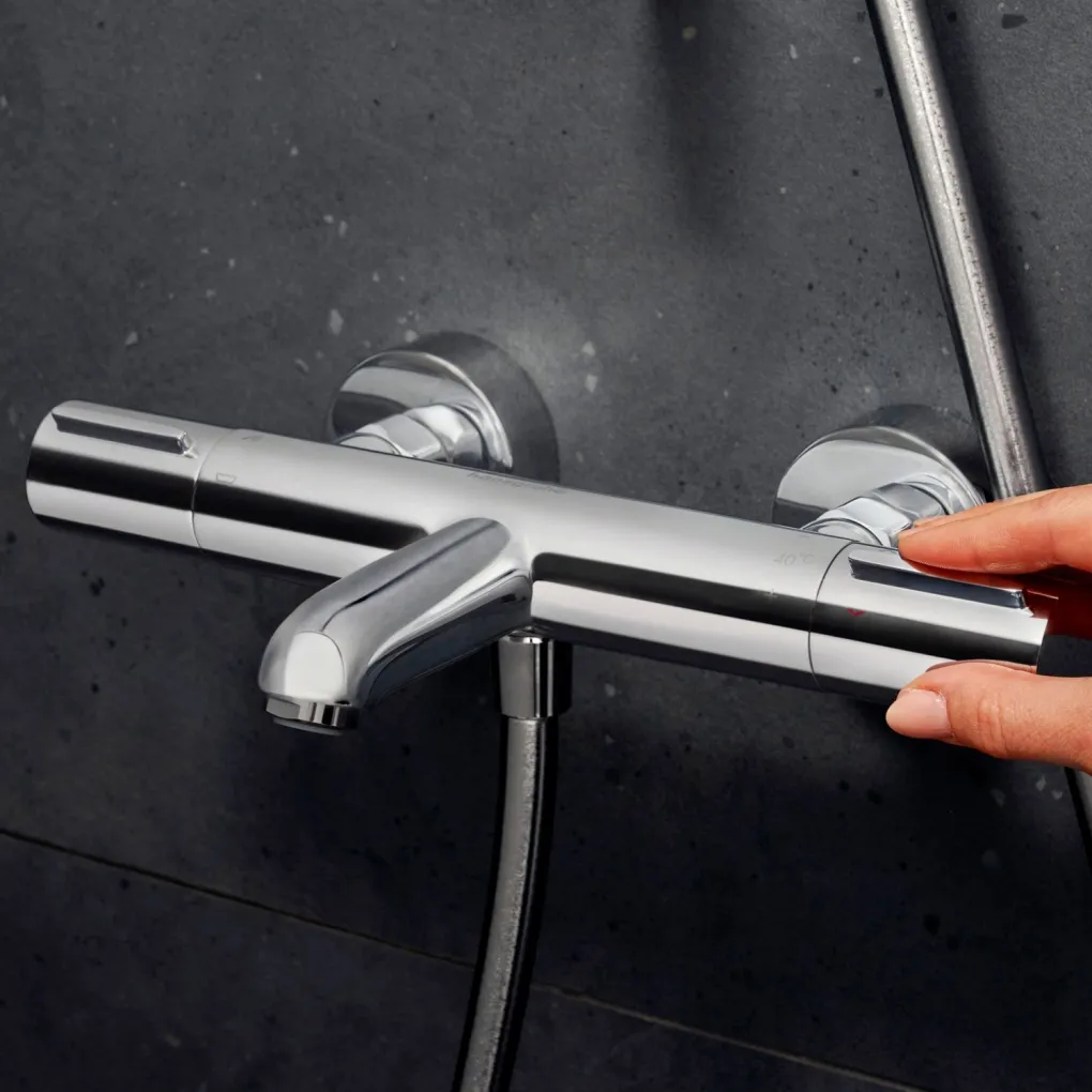Змішувач для ванни Hansgrohe Ecostat Element з термостатом хром (13347000)- Фото 2