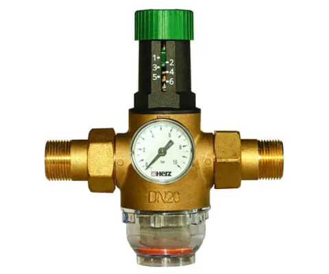 Регулятор тиску воды мембранний Herz DN15 1/2 для холодної води (1268211)