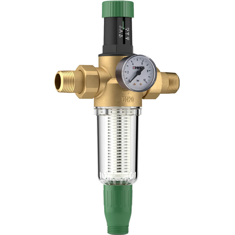 Регулятор давления воды с фильтром Herz DN15 1/2" для холодной воды (2301101)