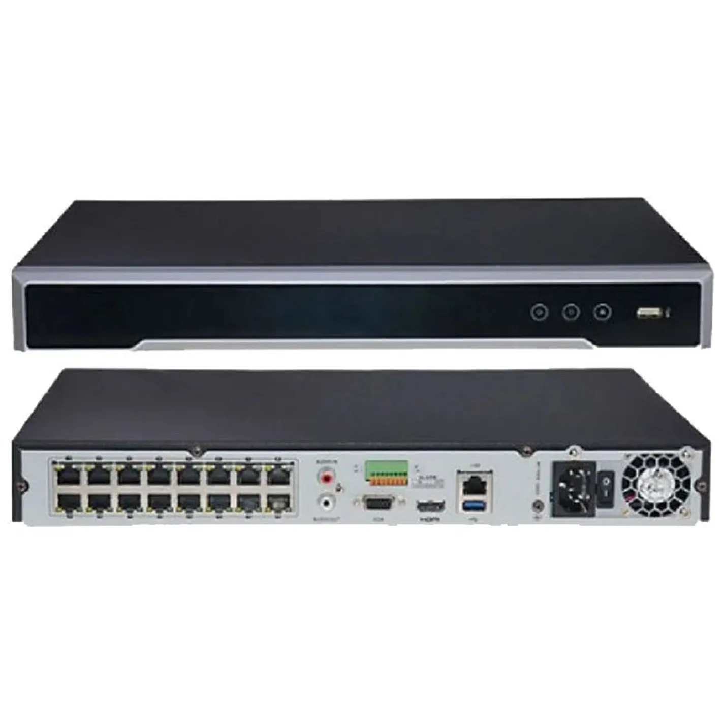 IP-відеореєстратор 16-канальний Hikvision DS-7616NI-Q2(D) 8Mp - Фото 3