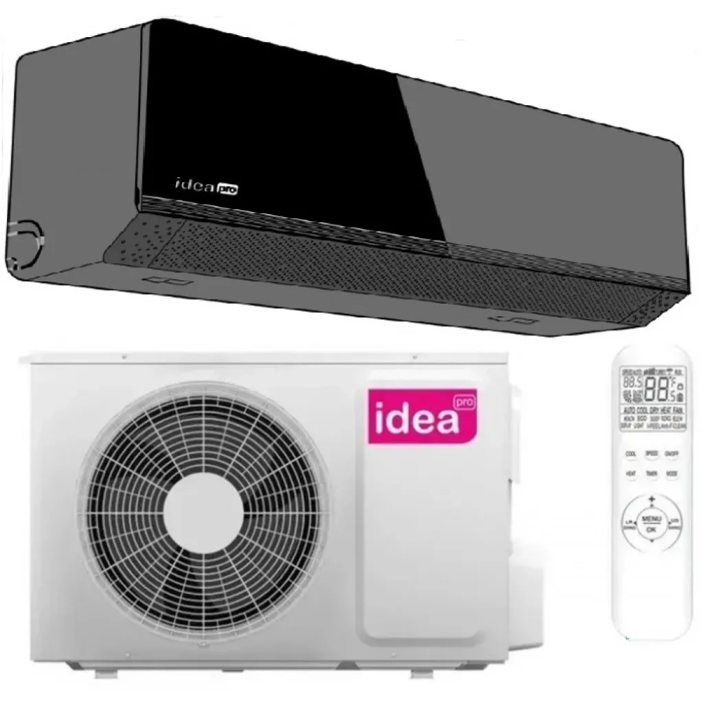 Кондиціонер спліт-система Idea Pro Breeze IPA-12HRM-FN8 Black (80720251118)- Фото 1