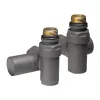 Комплект дизайн кранів під ТЕН Ideale 1/2x1/2 антрацит (22599)- Фото 2