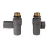 Комплект дизайн кранів під ТЕН Ideale 1/2x1/2 антрацит (22599)- Фото 3