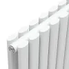 Трубчастий радіатор Ideale Adele 2 колони 8 секцій 1500x472 білий матовий- Фото 3