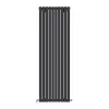 Трубчастый радиатор Ideale Jolanda 1 колонна 10 секций 1800x590 черный матовый- Фото 1