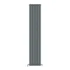 Трубчастый радиатор Ideale Vittoria 2 колонны 5 секций 1800x340 антрацит- Фото 1