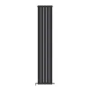 Трубчастый радиатор Ideale Vittoria 2 колонны 5 секций 1800x340 черный матовый- Фото 1