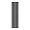 Трубчастый радиатор Ideale Vittoria 2 колонны 7 секций 1800x476 черный матовый- Фото 1