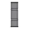 Трубчастый радиатор Ideale Zeta 2 колонны 12 секций 1800x548 черный матовый- Фото 1