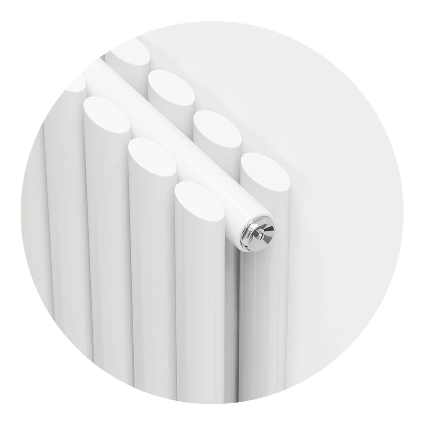 Трубчатый радиатор Ideale Adele 12 2 колонны 8 секций 1500x472 белый - Фото 1