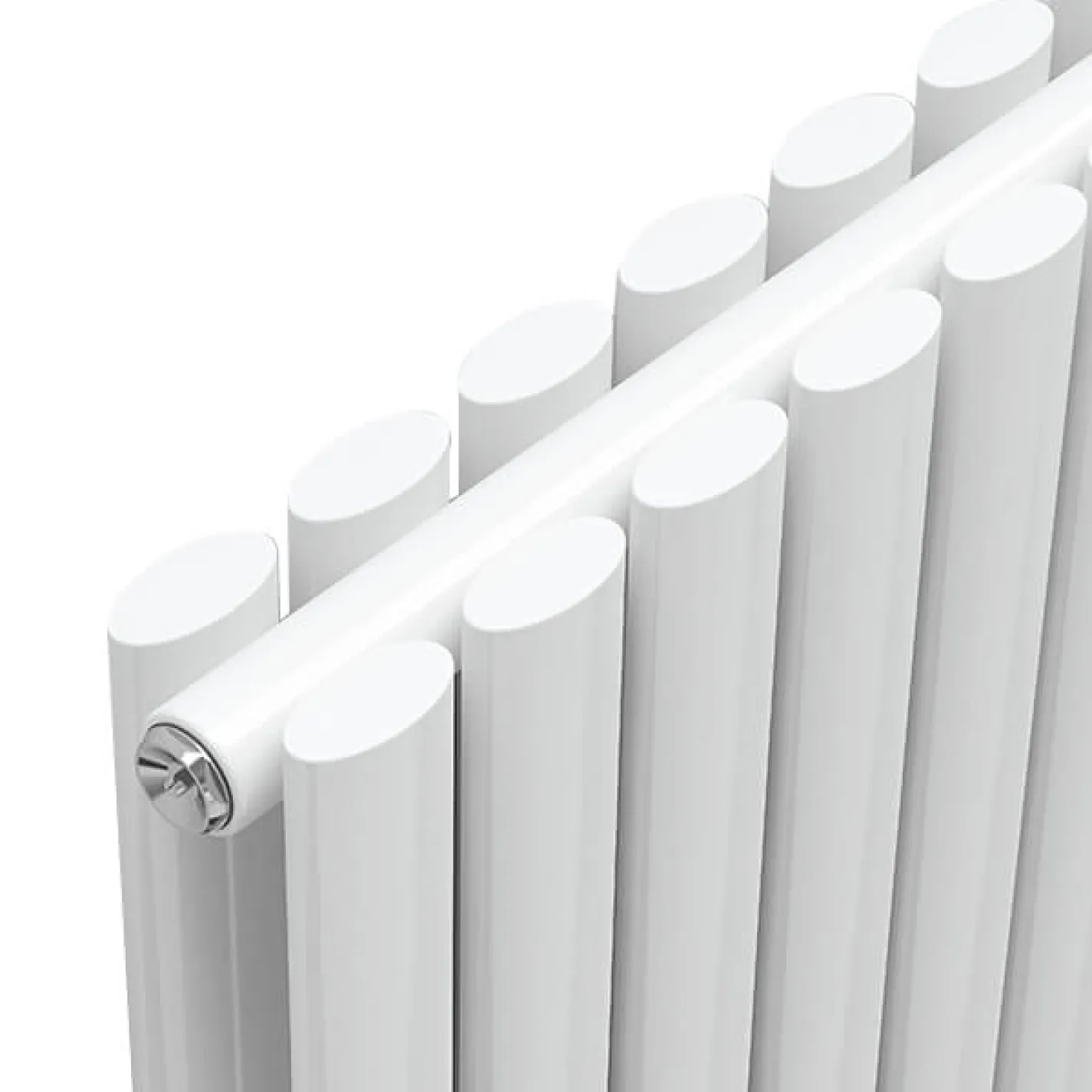 Трубчастый радиатор Ideale Adele 2 колонны 8 секций 1500x472 белый матовый - Фото 2