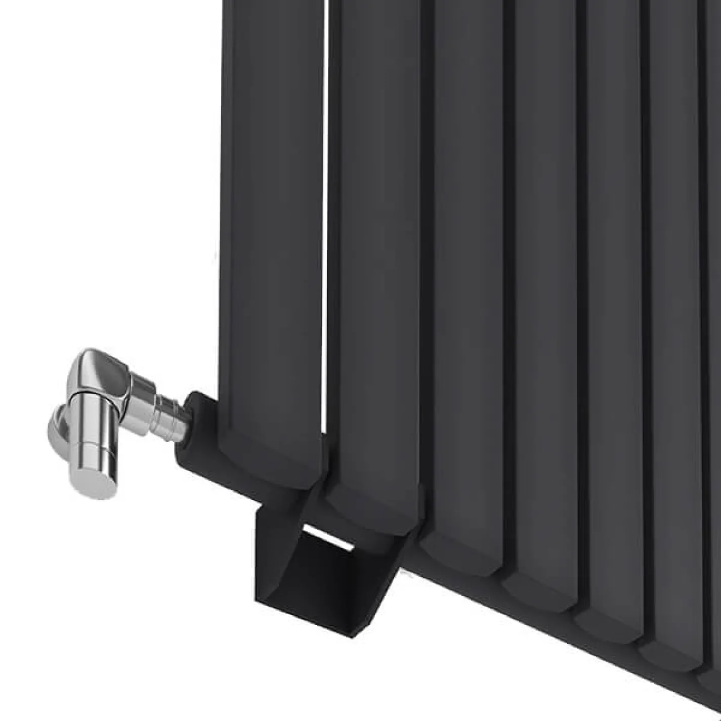 Трубчастый радиатор Ideale Jolanda 1 колонна 10 секций 1800x590 черный матовый - Фото 1