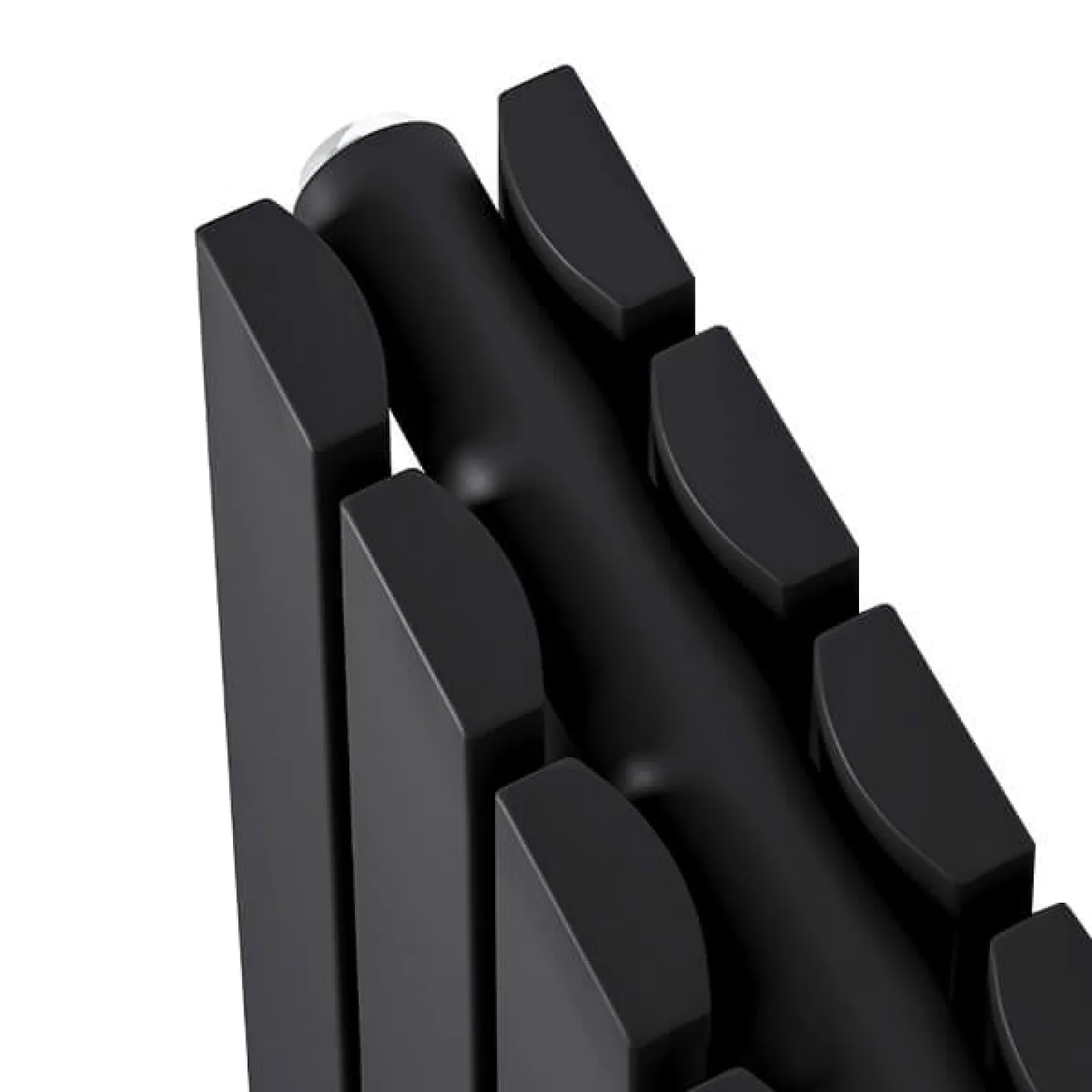 Трубчастый радиатор Ideale Jolanda 2 колонны 6 секций 1800x354 черный матовый - Фото 1