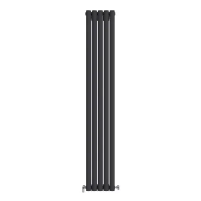 Трубчатый радиатор Ideale Adele 12 2 колонны 5 секций 1800x295 черный