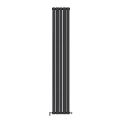 Трубчастый радиатор Ideale Jolanda 2 колонны 5 секций 1800x295 черный матовый