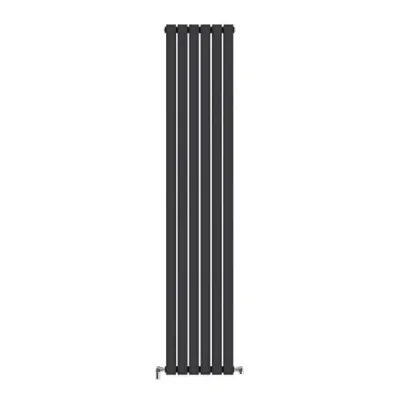 Трубчастый радиатор Ideale Jolanda 2 колонны 6 секций 1800x354 черный матовый