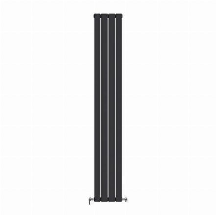 Трубчастый радиатор Ideale Vittoria 2 колонны 4 секції 1800x272 черный матовый