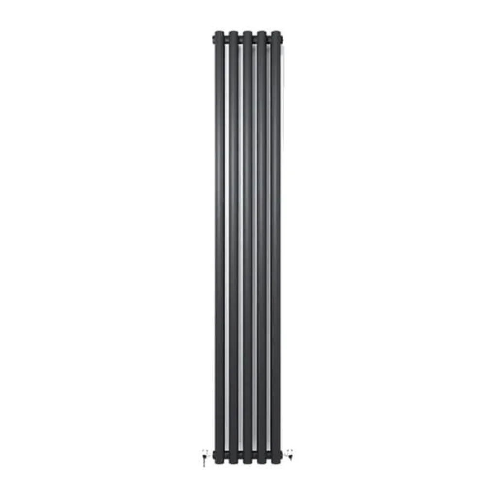 Радиатор дизайнерский IDEALE GLORIA 2 колонны 5 секций 1800x295 черный матовый- Фото 1