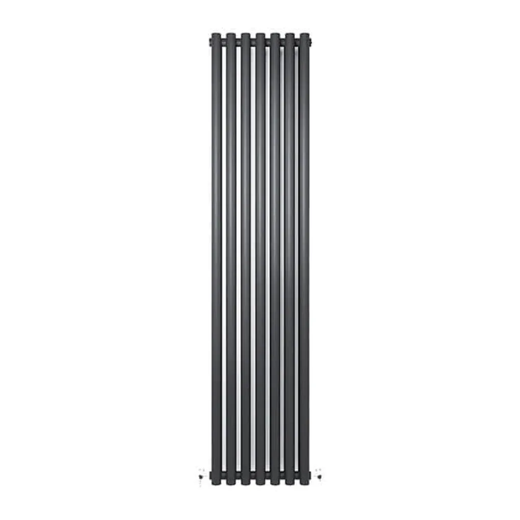 Радиатор дизайнерский IDEALE GLORIA 2 колонны 7 секций 1800x413 черный матовый- Фото 1