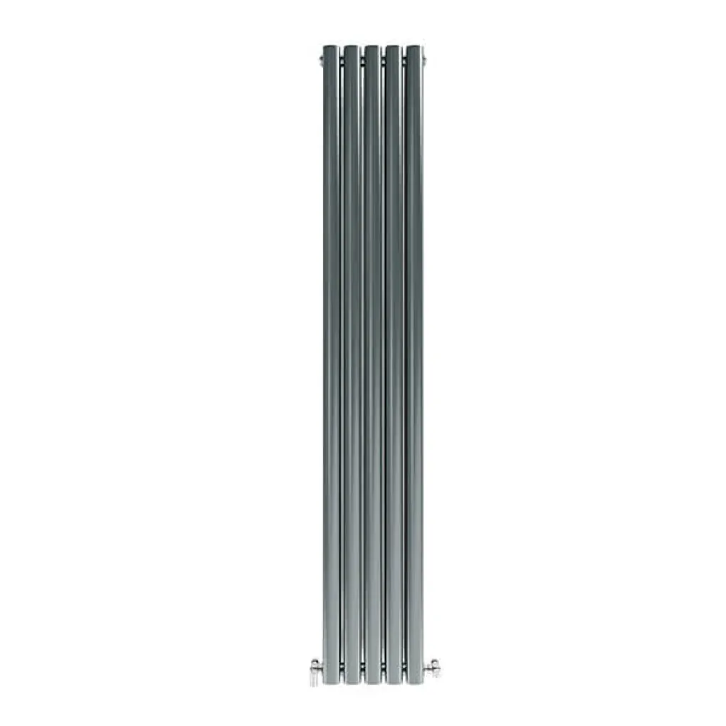 Трубчастый радиатор Ideale Adele 2 колонны 5 секций 1800x295 антрацит- Фото 1