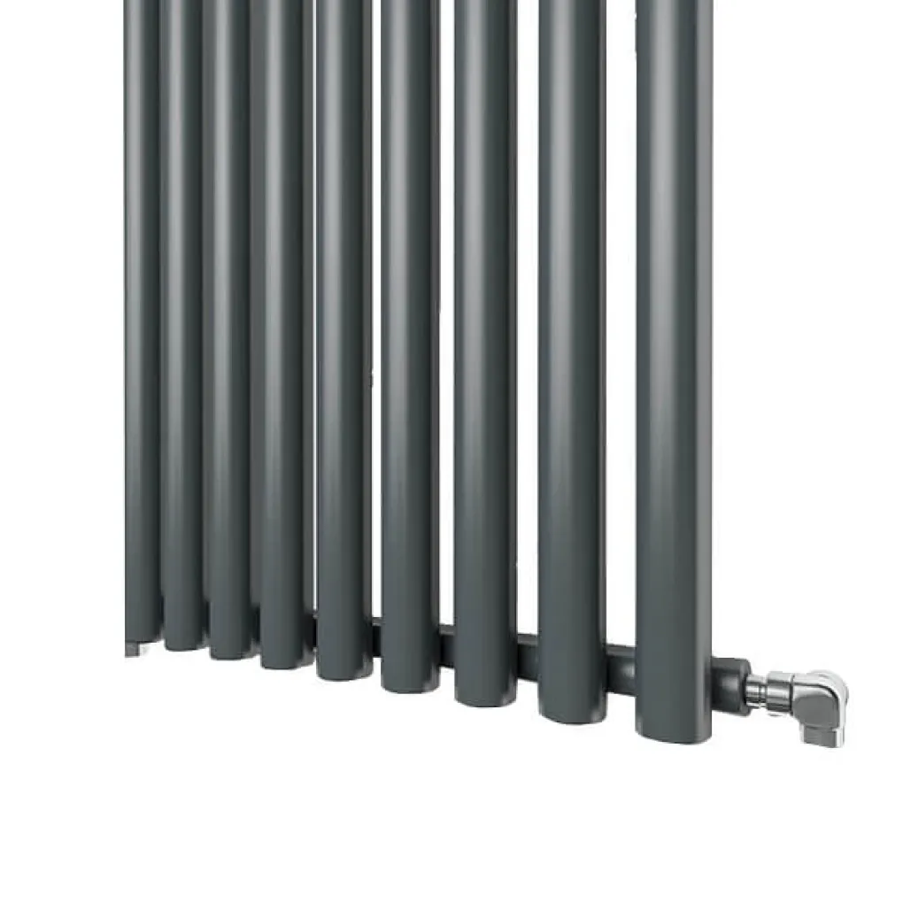 Трубчастый радиатор Ideale Gloria 1 колонна 9 секций антрацит 1800x531- Фото 2