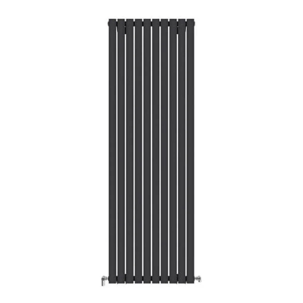 Трубчастий радіатор Ideale Jolanda 1 колона 10 секцій 1800x590 чорний матовий- Фото 1